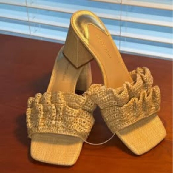 Antonio Melani Pollie Raffia sandals size 9.5 - Picture 1 of 5
